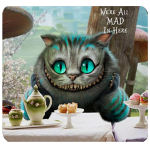 Alice im Wunderland, MousePad, speisende GrinseKatze