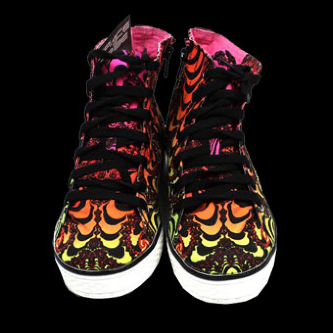 Crazy UV Sneakers Fraktal Spiralix Gr. 39