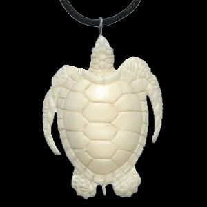 Ethno Kette Turtle weiss