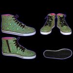 Crazy UV Sneakers psychedelic pink Drops Gr. 43