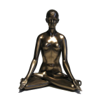 10cm YOGA Figur bronzebraun