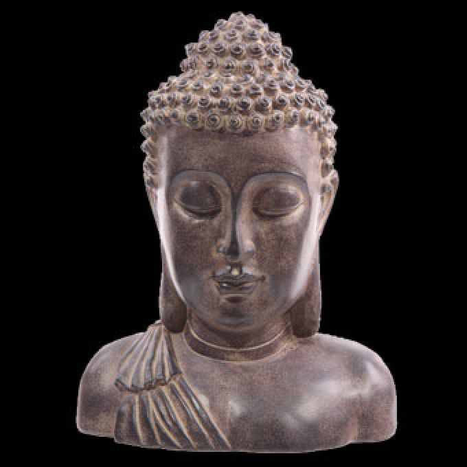 25 cm Brown Buddha Head