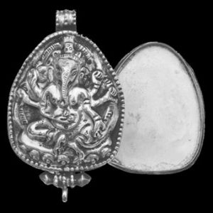 925er SterlingSilber AnHänger Ganesha XXL Medallion