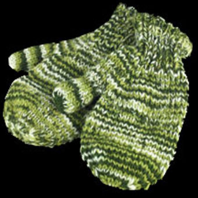 1 Pärchen HandSchuhe FancyStrick green