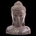 Brown, Buddha Head, Buddha Figur, Buddha BodhiSattvas Figuren, Skulpturen