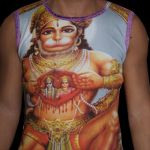 Shirt, Bizeps, Hanuman, AffenGott, GOA - Shirt, Psy Shirt