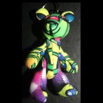 Crazy SchlüsselAnhänger PsyChedelic TeddyBaerchen 1