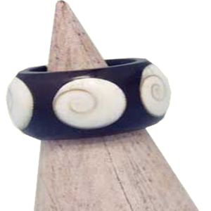 Hindu God Shiva Eye HolzRing I