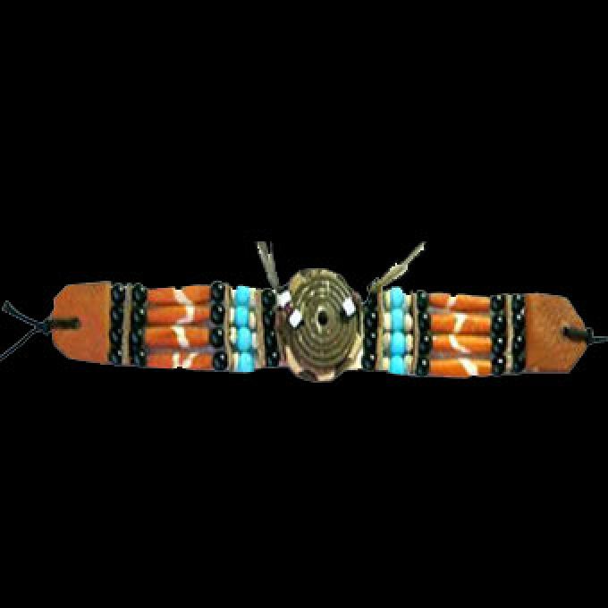 Choker INDIANER HalsBand orange