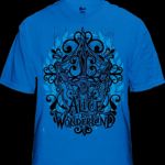 Mega Rockiges Alice im Wunderland Shirt blau