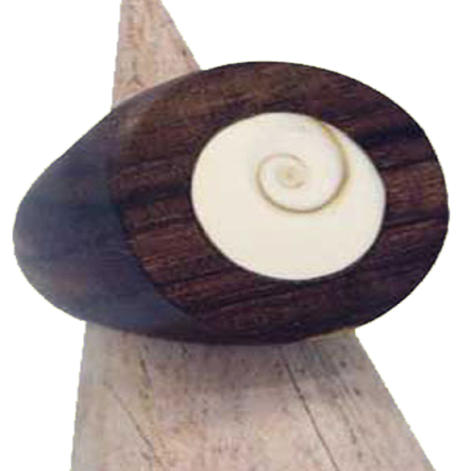 Hindu God Shiva Eye HolzRing III