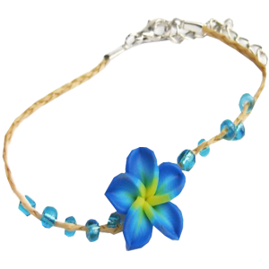 ArmBand FlowerPower blau