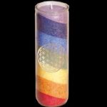 Energie Chakra Kerze Healing RainBow