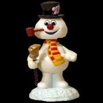 Lustige WackelDackelPuppe Mister SnowMan