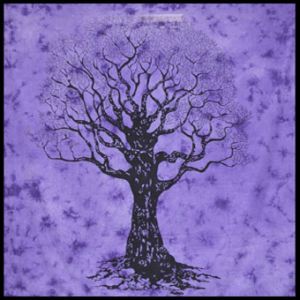 BigSize Decke Tuch Celtik Tree deep purple