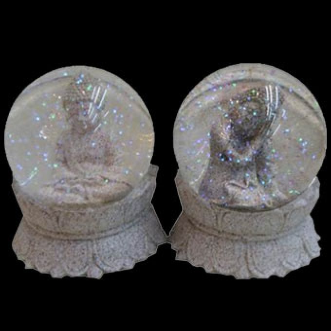 10cm fancy BUDDHA SchneeKugel