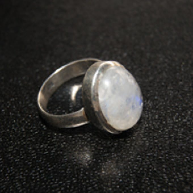 925er SterlingSilber MondStein Ring