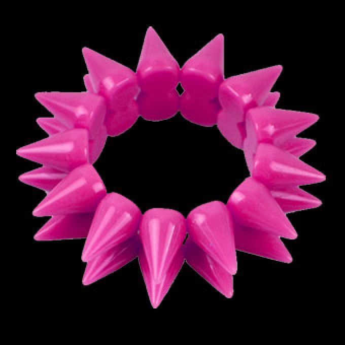 ArmBand Resin Stacheln pink