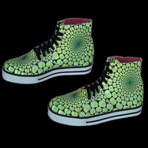 Crazy UV Sneakers Fraktal grün Gr. 40